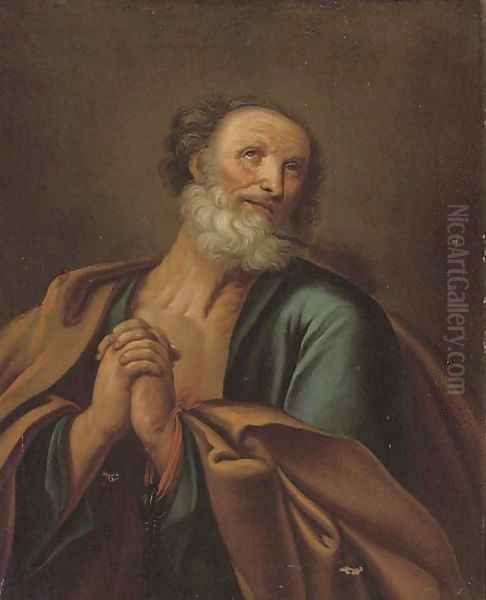 The Penitent Saint Peter Oil Painting by Paulus Van Somer