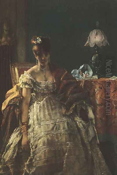 The Desperate Woman Oil Painting by Alfred Stevens