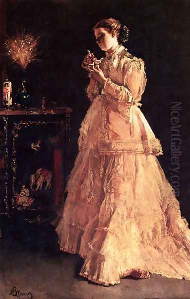 Une Poupée Oil Painting by Alfred Stevens