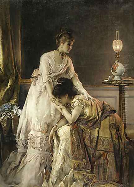 After the Ball 1874 Oil Painting by Alfred Stevens