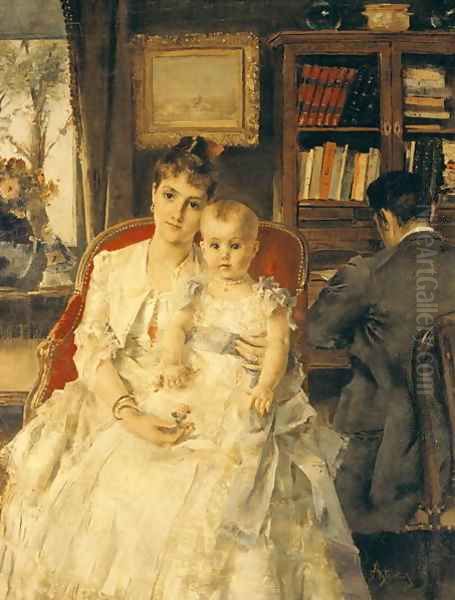 All Happiness Oil Painting by Alfred Stevens