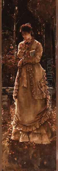 Autumn Oil Painting by Alfred Stevens