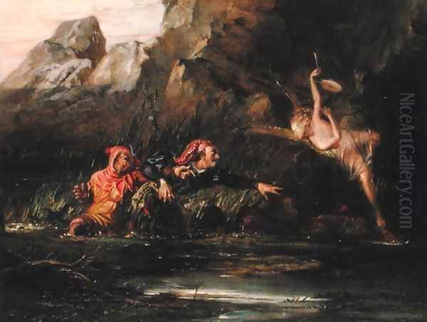 The Tempest Oil Painting by William Bell Scott