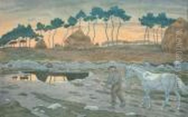 Le Crepuscule Oil Painting by Henry Parsons Riviere