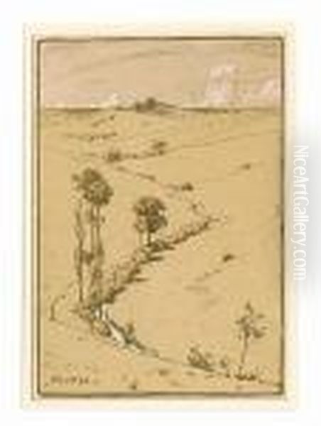 Paysage From Aspects De La Nature Series by Henry Parsons Riviere