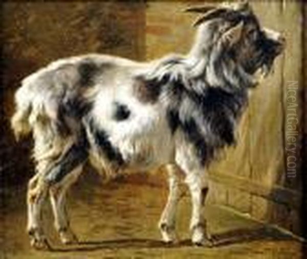 [le Bouc] Oil Painting by Louis Marie Dominique Romain Robbe