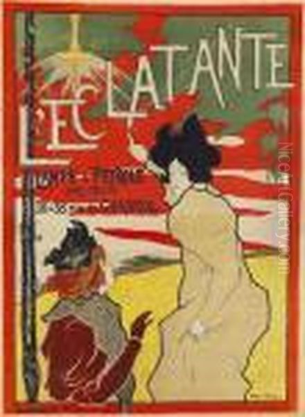 Plakat: L'eclatante Oil Painting by Manuel Robbe