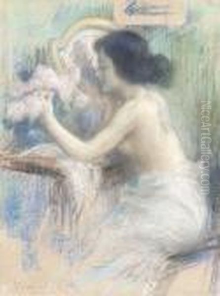 La Toilette Oil Painting by Manuel Robbe