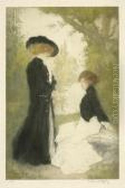 Le Roman Sentimental Oil Painting by Manuel Robbe