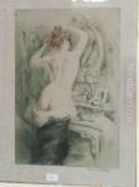 La Toilette Oil Painting by Manuel Robbe