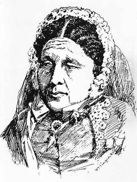 Portrait of Mary Seacole (1805-81) Oil Painting by William Simpson