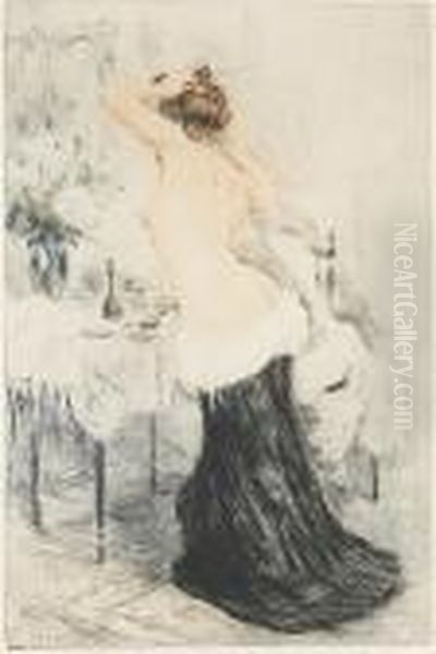 Le Modele Oil Painting by Manuel Robbe