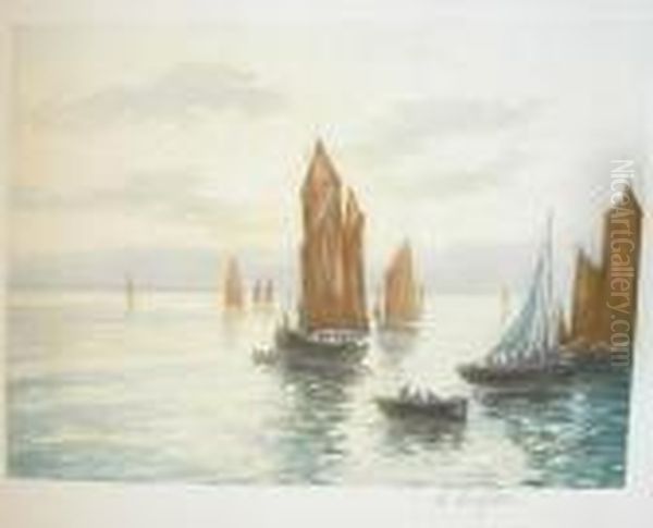 [sailboats] Oil Painting by Manuel Robbe