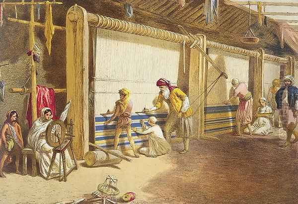 The Thug School of Industry, Jubbulpore, 1863 Oil Painting by William Simpson