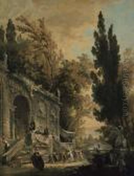 La Danse Oil Painting by Hubert Robert