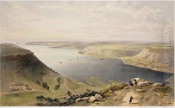 North Side of the Harbour of Sebastopol, plate from The Seat of War in the East, pub. by Paul and Dominic Colnaghi and Co., 1856 Oil Painting by William Simpson