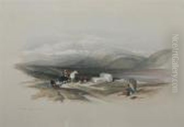 The Holy Land And Egypt: Sarepta Oil Painting by David Roberts