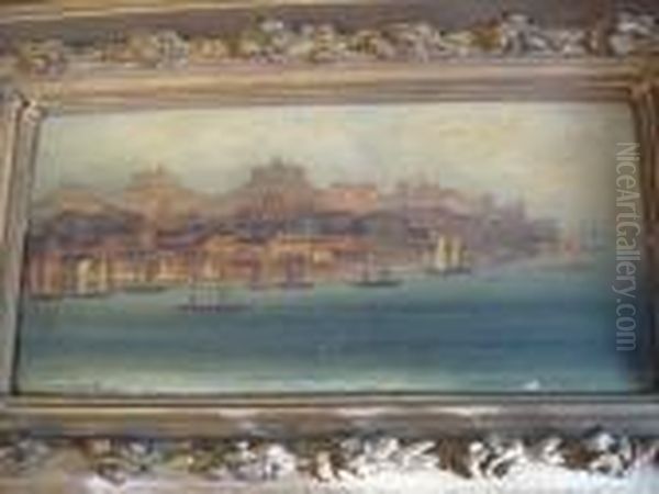 View Of Venice Together With Another View Of Athens Oil Painting by David Roberts