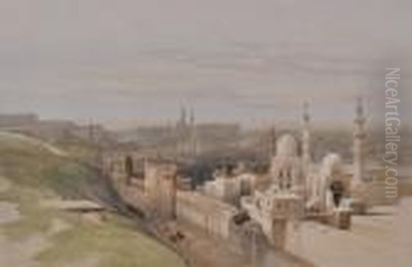 Cairo Looking West Oil Painting by David Roberts