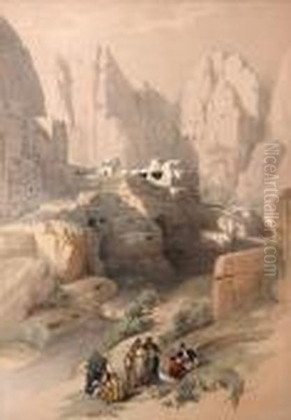 Travels In The Holy Land Oil Painting by David Roberts