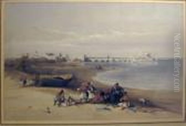 Saida Oil Painting by David Roberts