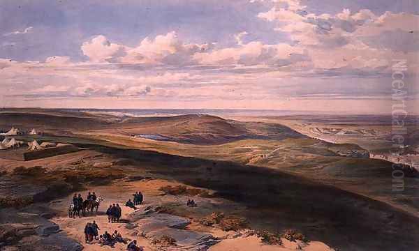 The Field of Inkerman, plate from The Seat of War in the East, pub. by Paul and Dominic Colnaghi and Co., 1856 Oil Painting by William Simpson