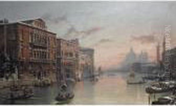 The Grand Canal, Venice, In The Snow Oil Painting by David Roberts