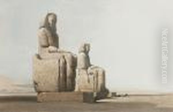 Thebes Oil Painting by David Roberts