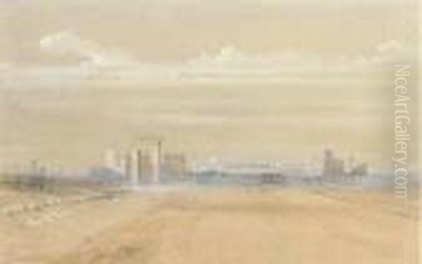 View Of Karnak, Egypt Oil Painting by David Roberts