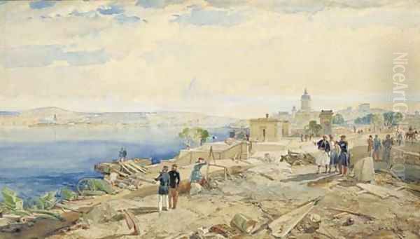 Sevastopol Oil Painting by William Simpson