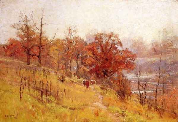 November's Harmony 1893 Oil Painting by Theodore Clement Steele