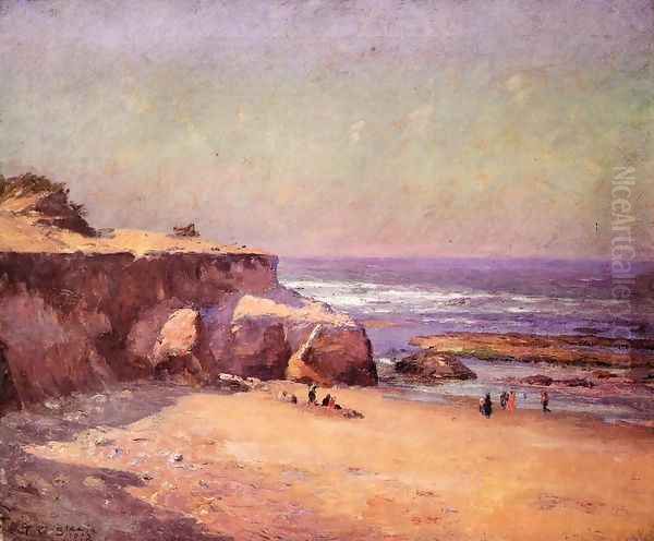 On the Oregon Coast Oil Painting by Theodore Clement Steele