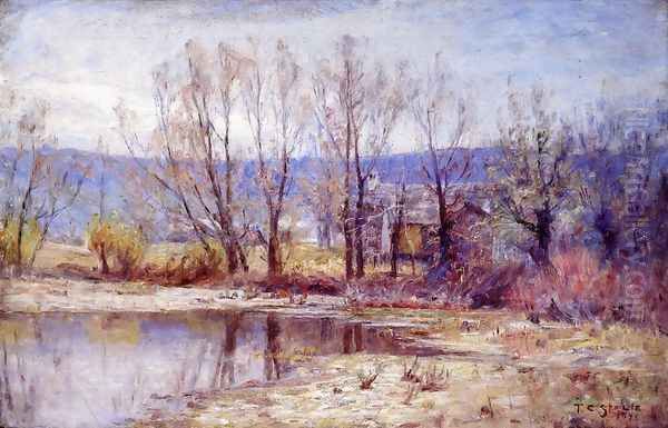 The Whitewater Valley Oil Painting by Theodore Clement Steele