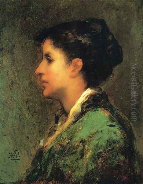 Frau Gernhardt Oil Painting by Theodore Clement Steele