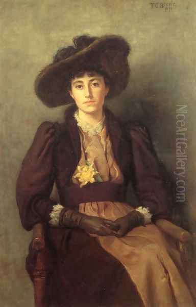 Portrait of Daisy 1892 Oil Painting by Theodore Clement Steele