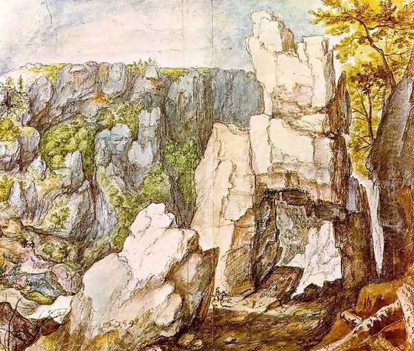 Rocky Landscape (2) Oil Painting by Roelandt Jacobsz Savery