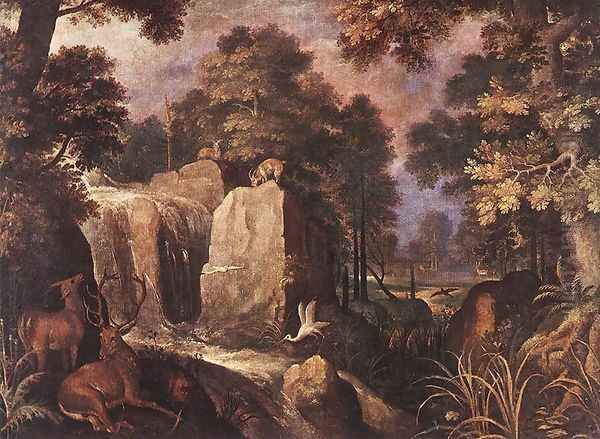 Rocky Landscape (1) Oil Painting by Roelandt Jacobsz Savery