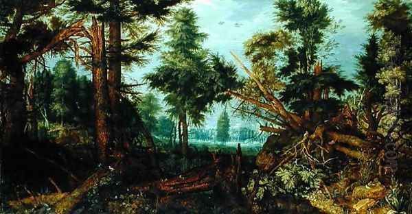 Woods after the Storm Oil Painting by Roelandt Jacobsz Savery