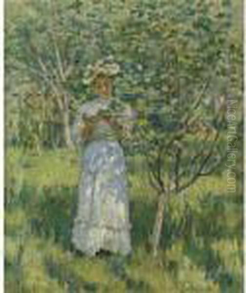 Sunlight And Shadows Oil Painting by Theodore Robinson