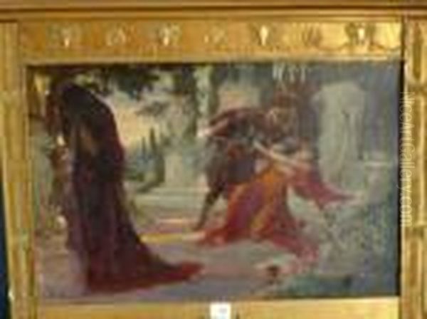 L'assassinat De Rome Oil Painting by Georges Antoine Rochegrosse