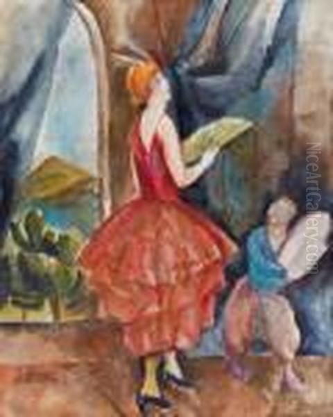 Aquarelle Sur Papier Oil Painting by Vera Rockline