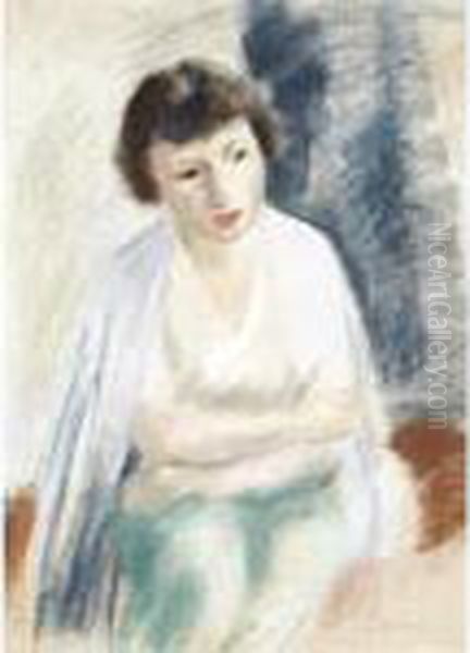 Self Portrait Oil Painting by Vera Rockline