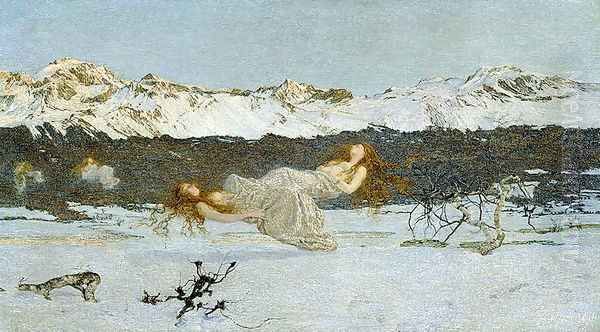 The Punishment of Lust, 1891 Oil Painting by Giovanni Segantini