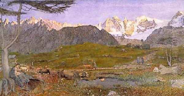 Life Oil Painting by Giovanni Segantini