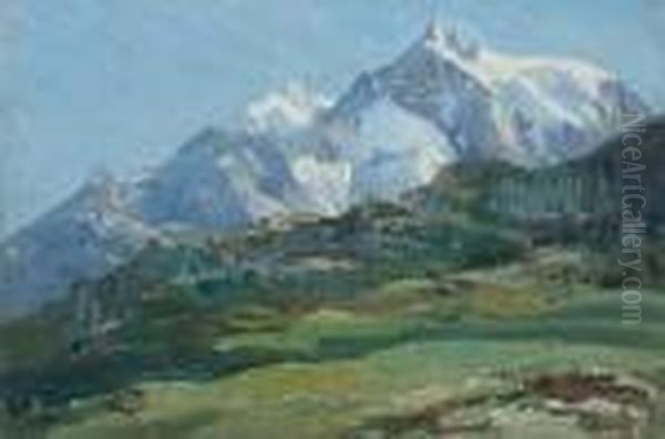 Monte Bianco Oil Painting by Leonardo Roda