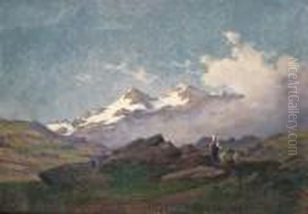 Paesaggio Montano Oil Painting by Leonardo Roda