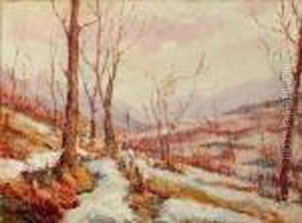 Paesaggio Invernale Oil Painting by Leonardo Roda