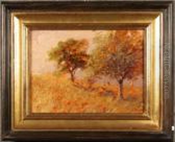 ''campagna Con Alberi E
Personaggi'' Oil Painting by Leonardo Roda