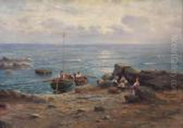 Pescatori Oil Painting by Leonardo Roda