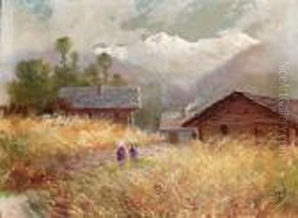 Baite Di Montagna Oil Painting by Leonardo Roda